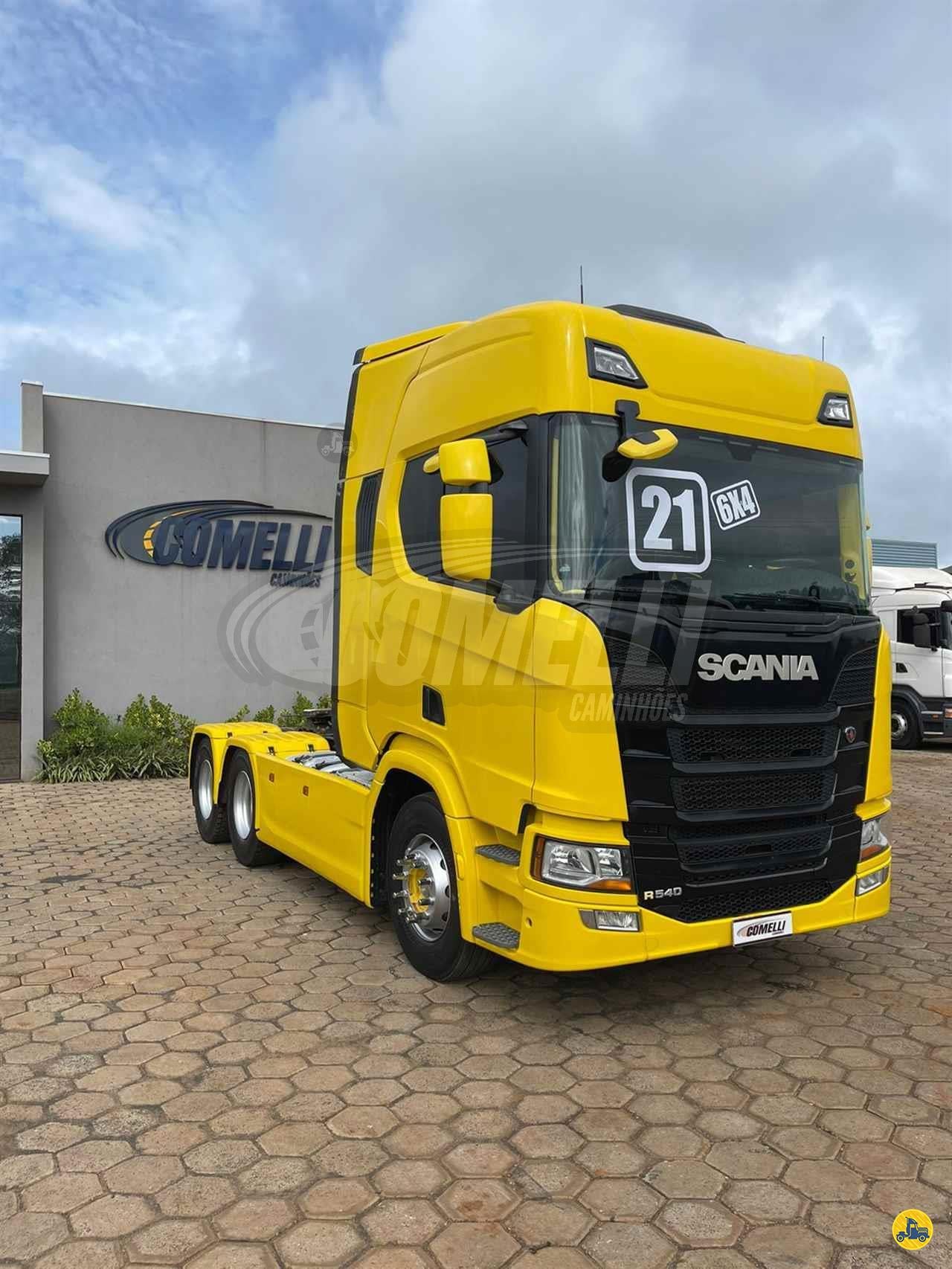 Marca/Modelo: Scania/R540 Ano/Modelo: 21/21 Tração: 6x4 molas Quilometragem: 286k Cor: Amarelo Com Retarder, Gelade