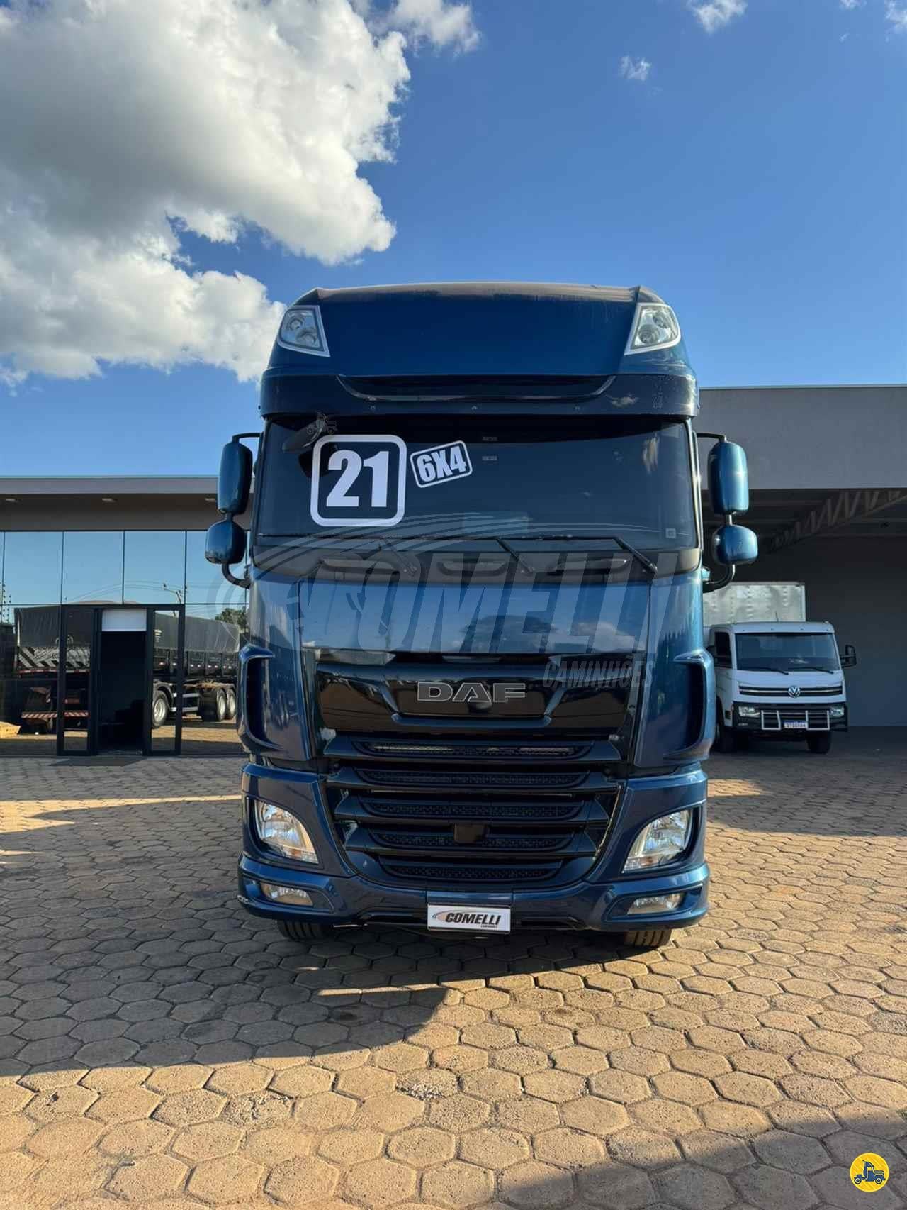Marca/ Modelo: DAF/XF530 Ano/Modelo: 2020/2021 Quilometragem: 269k Tração: 6x4 molas Câmbio: Automático Cor: Azul M