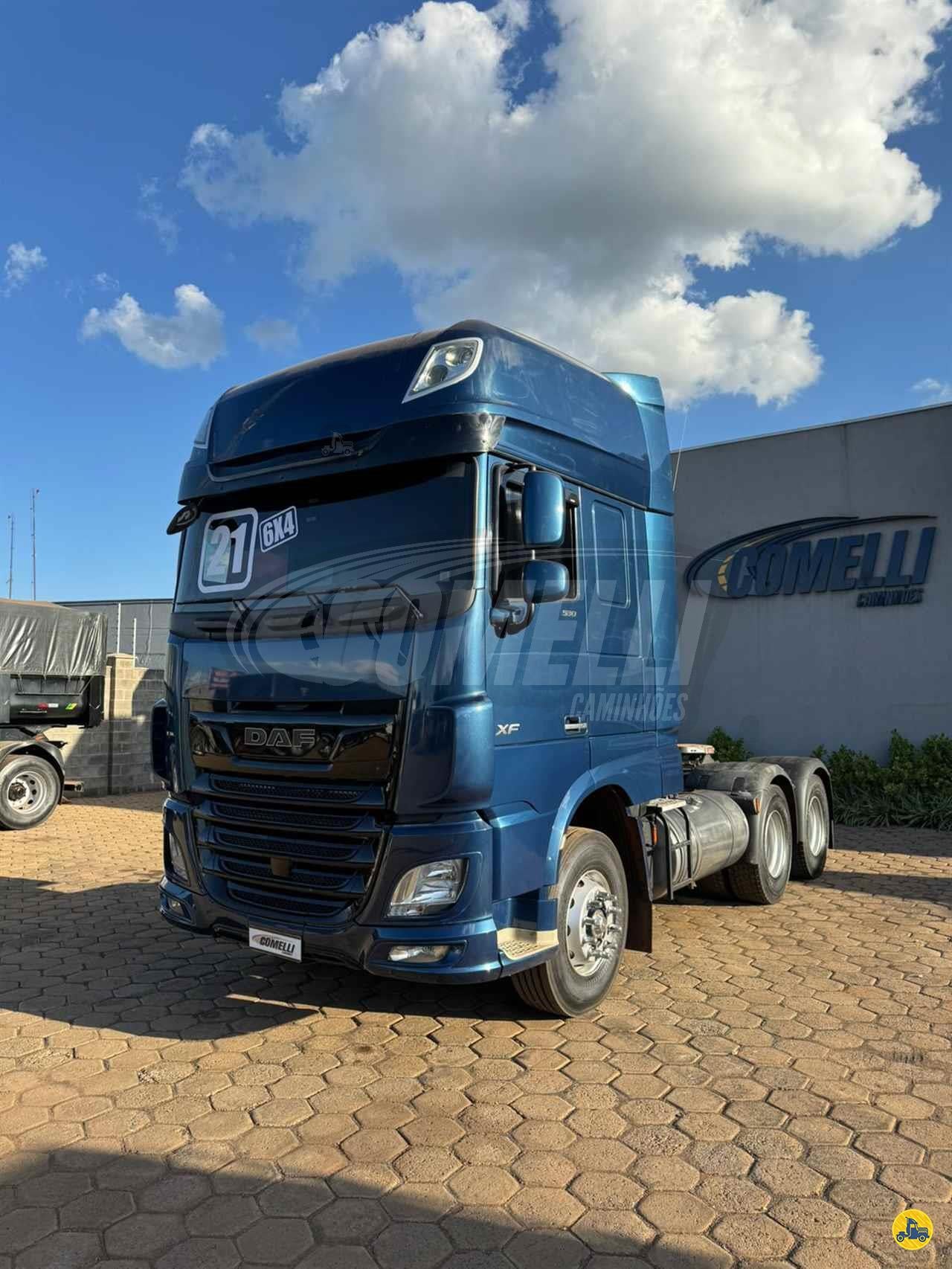 Marca/ Modelo: DAF/XF530 Ano/Modelo: 2020/2021 Quilometragem: 269k Tração: 6x4 molas Câmbio: Automático Cor: Azul M
