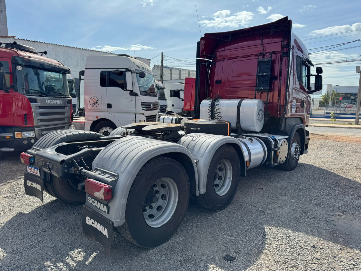 Ágio Marca/ Modelo: Scania R480 Ano/Modelo: 17/17 Quilometragem: 1075512K Tração: 6X4 Cor: Vermelho