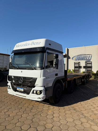 Marca/ Modelo: Mercedes-Benz/Atego 3039+Prancha Ano/Modelo: 18/19 Quilometragem: 208K Tração: 8X2 Cor: Branco