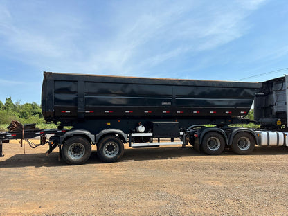 Rodocaçamba Librelato Premium - Ano 2021/2021 - Cor Preto - Com chapa de aço Hardox - Capacidade por caçamba 35m^ - Sem